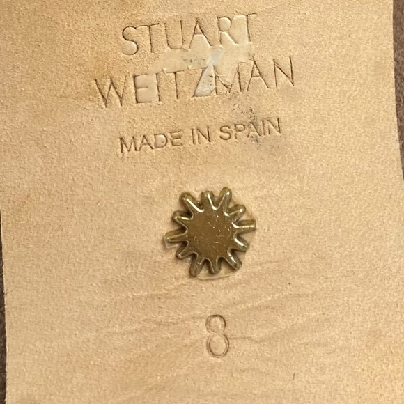 STUART WEITZMAN Larsa Suede Pumps in Toupe Size 8 - Picture 11 of 14